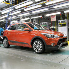 Hyundai rolls out first i20 Active from its Turkish plant