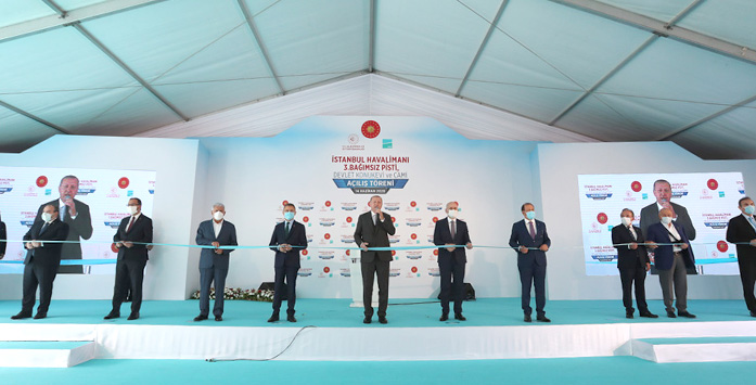 President Erdoğan Inaugurates 3rd Runway of Istanbul Airport