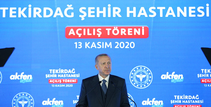 President Erdoğan Inaugurates Tekirdağ City Hospital, Calls on Business People to Invest in Türkiye