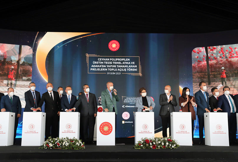 President Erdoğan Attends the Opening Ceremony of Ceyhan Polypropylene Production Plant