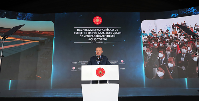 President Erdoğan Inaugurates Haier’s White Goods Factory